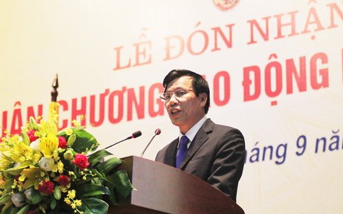 Bộ trưởng Bộ VHTTDL Nguyễn Ngọc Thiện phát biểu